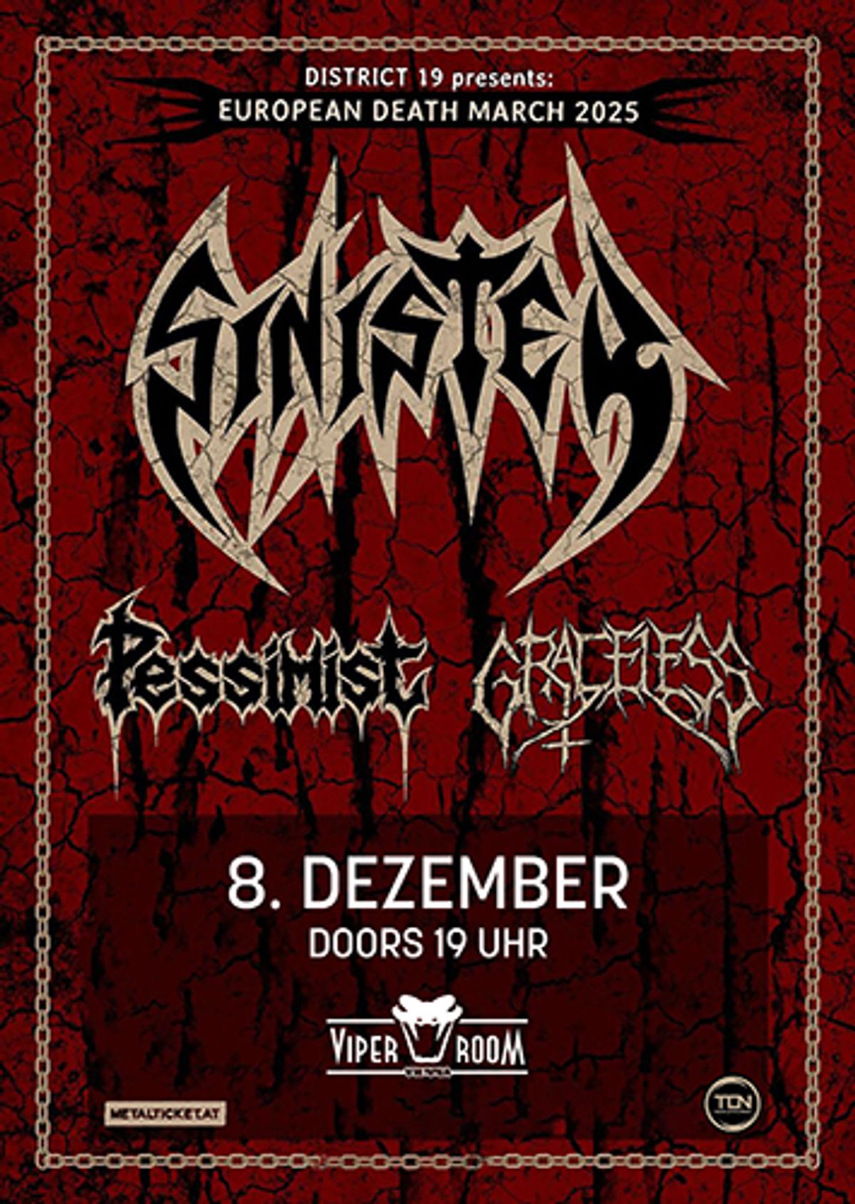 Live: SINISTER, PESS